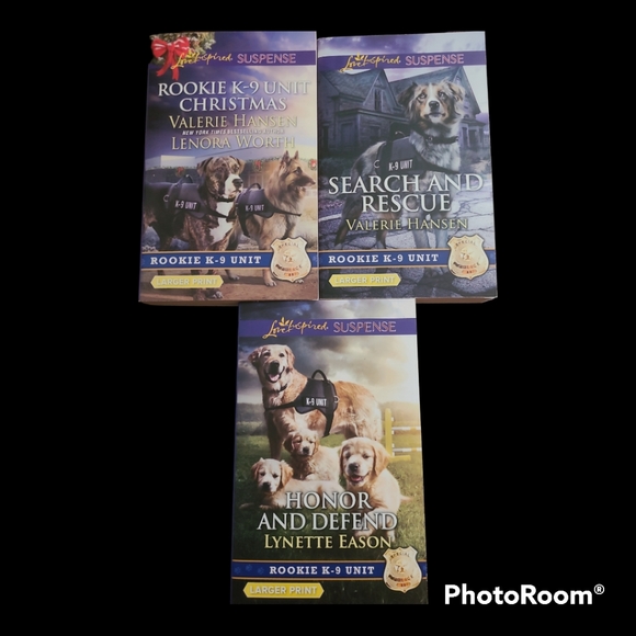 Love Inspired Suspense Rookie K-9 Larger Print 7 Paperback Books - Picture 3 of 12